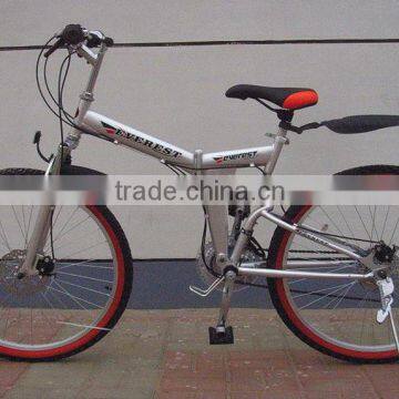 26 Inch Steel Frame Material Folding Suspension Mountain Bike/bicycle