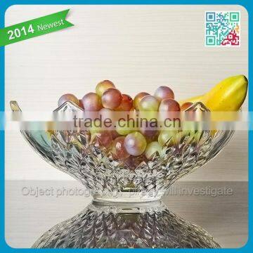 New creative style home decorations fruit Dishes & Plates crystal big capacity dinnerware plates