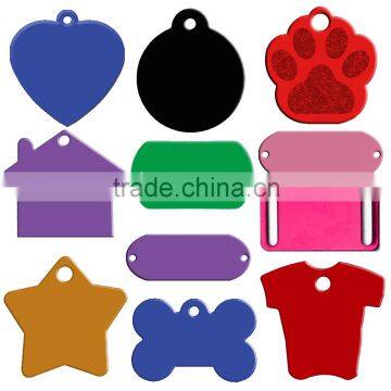 Berry Wholesale Various Designs Aluminum Anodized Pet ID Tags Wholesale Blank Pet Tags