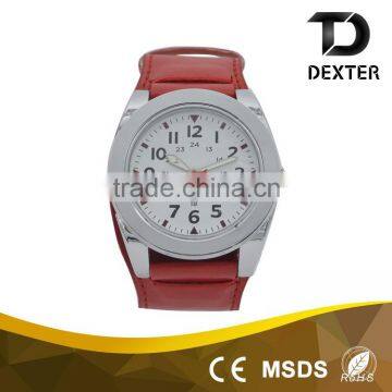 China wholesale OEM PU leather strap mens leather watch