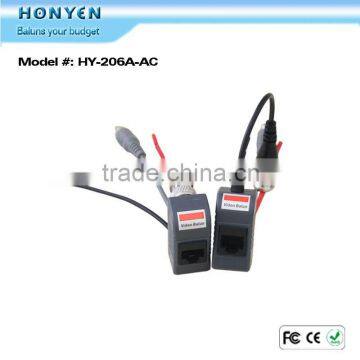 Competitive video balun prices single channnel PVD Balun HY-206A-AC