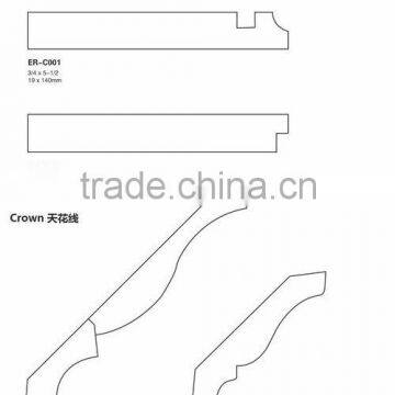 Wall Ceiling decoratiion wood cornice and crown moudling