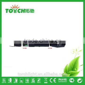 XM-L T6 Focus Adjustable and Waterproof Outdoor Camping 5 Modes Led Flashlight Torch Light Lamp by 18650 or 3 x AAA photo-3