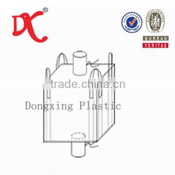 Plastic spout fibc air big bag recycling cement in big bag