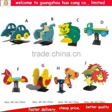 China new kids playground spring horse, spring ride kids toys