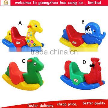 China animal spring plastic rocking horse for toddlers