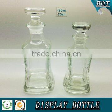 150ml Glass Perfume Display Bottle With Glass Lid Quality Choice