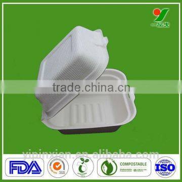 USA FDA BPI Approved biodegradable & compostable material bio eco lunch pizza packaging box