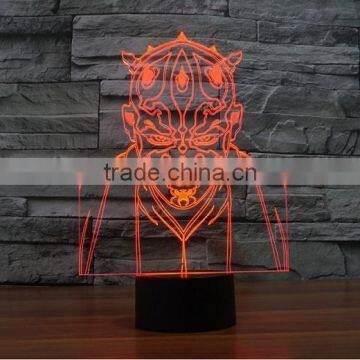 7 Color Change Fighter Shape 3D Led Light