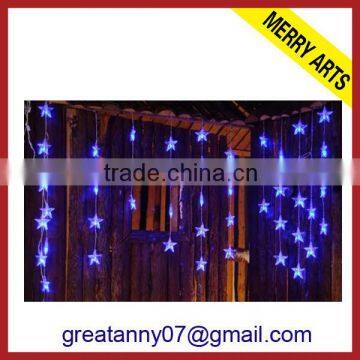 China wholesalers blue star shape led christmas star string lights cheap sale