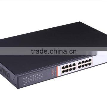 High Quality 16 Port 10/100Mbps Internal Power 250W Managed PoE Switch With 2 Gigabit Como photo-4