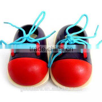 Preschool Wooden Shoes Tie The Shoelace