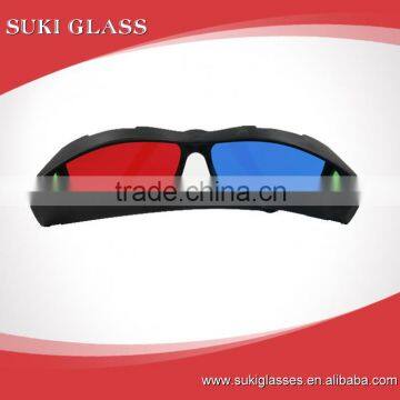 Best seller red and blue lense 3d polarized plastic glasses