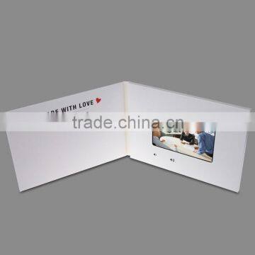 4.3 inch Promotional Digital Video paper thin lcd video brochure