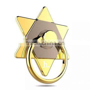 Hexagram ring holder for mobile phones