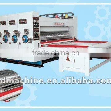 [RD-SB910-2000-2] Semi-automatic die cutting machine cardboard with 2 color printing slotting