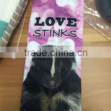 2016 China socks factory wholesale women sublimation digital printing socks