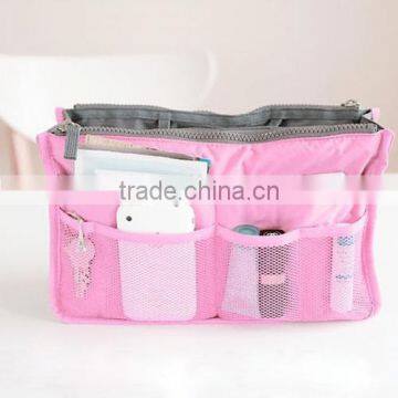 2015 Fashion Style 600D Fabric Foldable Printed Travel Cosmetic Bag