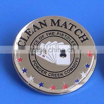 Metal Poker Card Guard Protector Token Coin Poker Chip Souvenir Money Coin