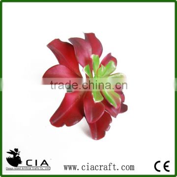 Red Echeveria Artifical Tropical Succulent Plant for Rosette Decor