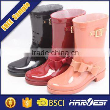 wholesale custom rubber rain boots ,ladies fashion rubber rain shoe