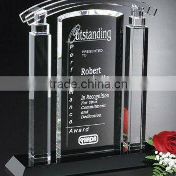 New Design Portico Crystal Award K9 Crystal Trophy Souvenir Custom Crystal Trophy Wholesale Trophy Gift Craft
