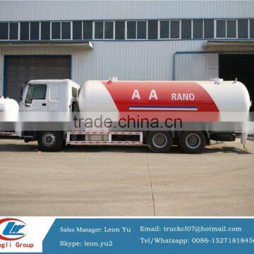 10tons LPG truck with tank for sale, HOWO truck tank