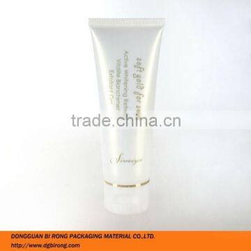 Shiny White Plastic Whitening Gel Packaging Tube