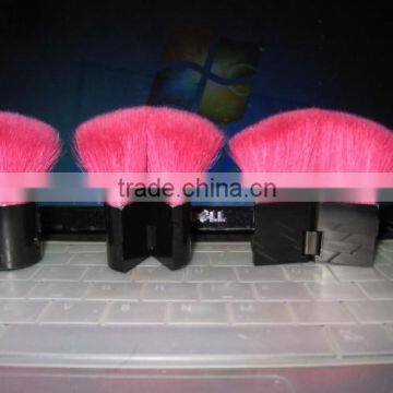 pink angled makeup blush brush,wool hair cosmetic brushes