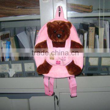 Most Popular High quality stuffed customized plush brown bear Animal backpack,school backpack