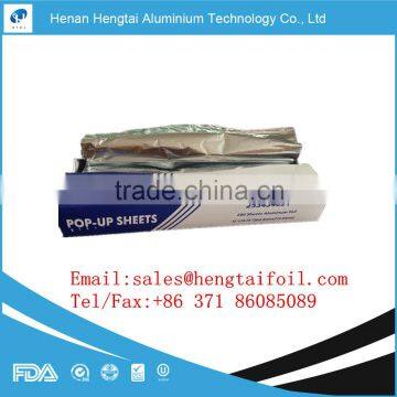 pop-up aluminium foil sheets for food