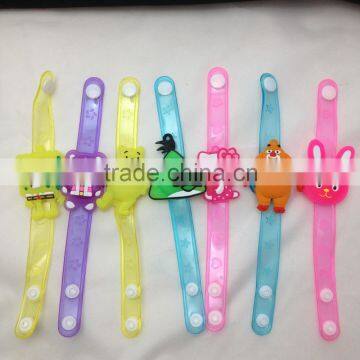 New style/design Children event&party led flashing wristband/bracelet cartoon PVC material