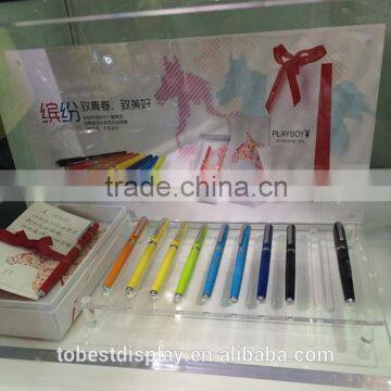 Fashion business pen showcase, pen cabinet, acrylic pen display stand