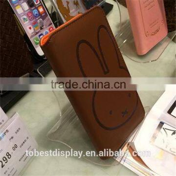 PMMA Mobile phone shell display, display books, plexiglss display rack stand