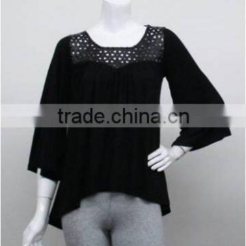 OEM custom latest cheap women blouse summer 2016 plus size clothing dropshipping