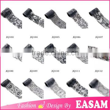 New fashion lace nail transfer foil,Moglad nail art star transfer foil design