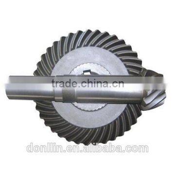 high carbon steel Spiral Bevel Tooth gear / arc tooth bevel gear / oil drilling gear