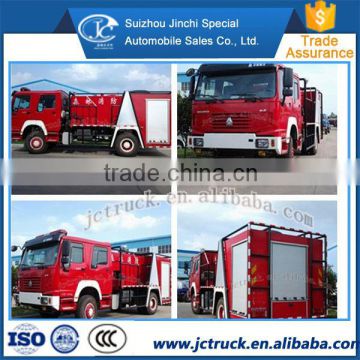 Exports of Africa Howo sinotruck 4*2 forest fire fighting truck system of cost price