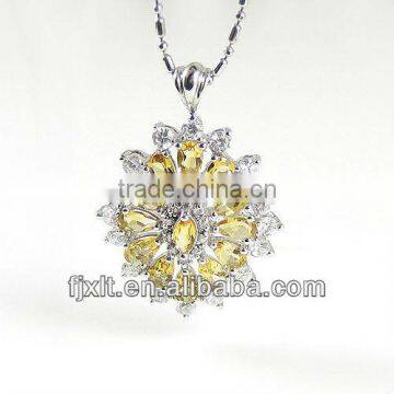 925 Sterling Silver Citrine Pendants