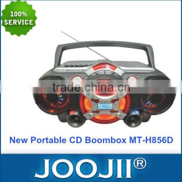 2015 New Products Portable CD Boombox with Disco Light