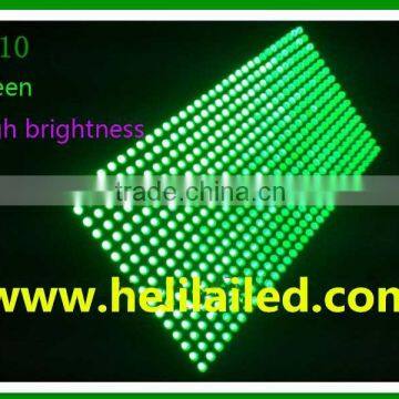 High brightness p10 outdoor single green color ,cheap P10 green led module,green led module