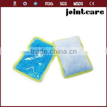 cooling gel beads custom shape soft cover cold pack