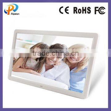 15 Inch LED Screen Digital Photo Frame 1024*768 dots LCD FRAME USB display support video/audio/picture/e-book frame HD 1080P