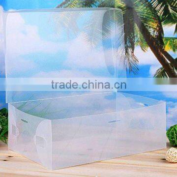 Whole clear plastic transparent shoe box with lids