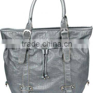 2015 New Design Classical Dark Silver PU Leather Shoulder Bags Handbags photo-3