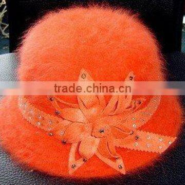 orange angola winter hat