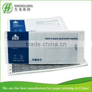 Pin mailer printing paper