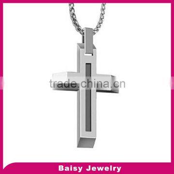 shiny fashion high polish stainless steel pendant religious gift