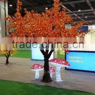 Best-selling 7m Yellow Lighted Maple Tree For Wedding Decoration Outdoor Led Maple Tree Light