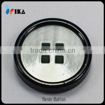 Fantastic Red and Black Square Holes Resin Button